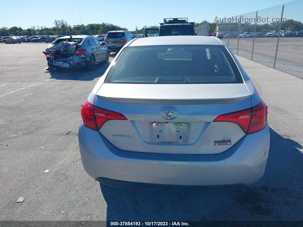 2019 Toyota Corolla Se Silver vin: 5YFBURHE0KP929793