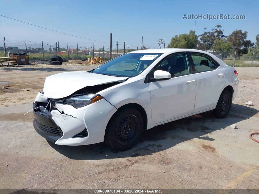 2019 Toyota Corolla Le Белый vin: 5YFBURHE0KP938266