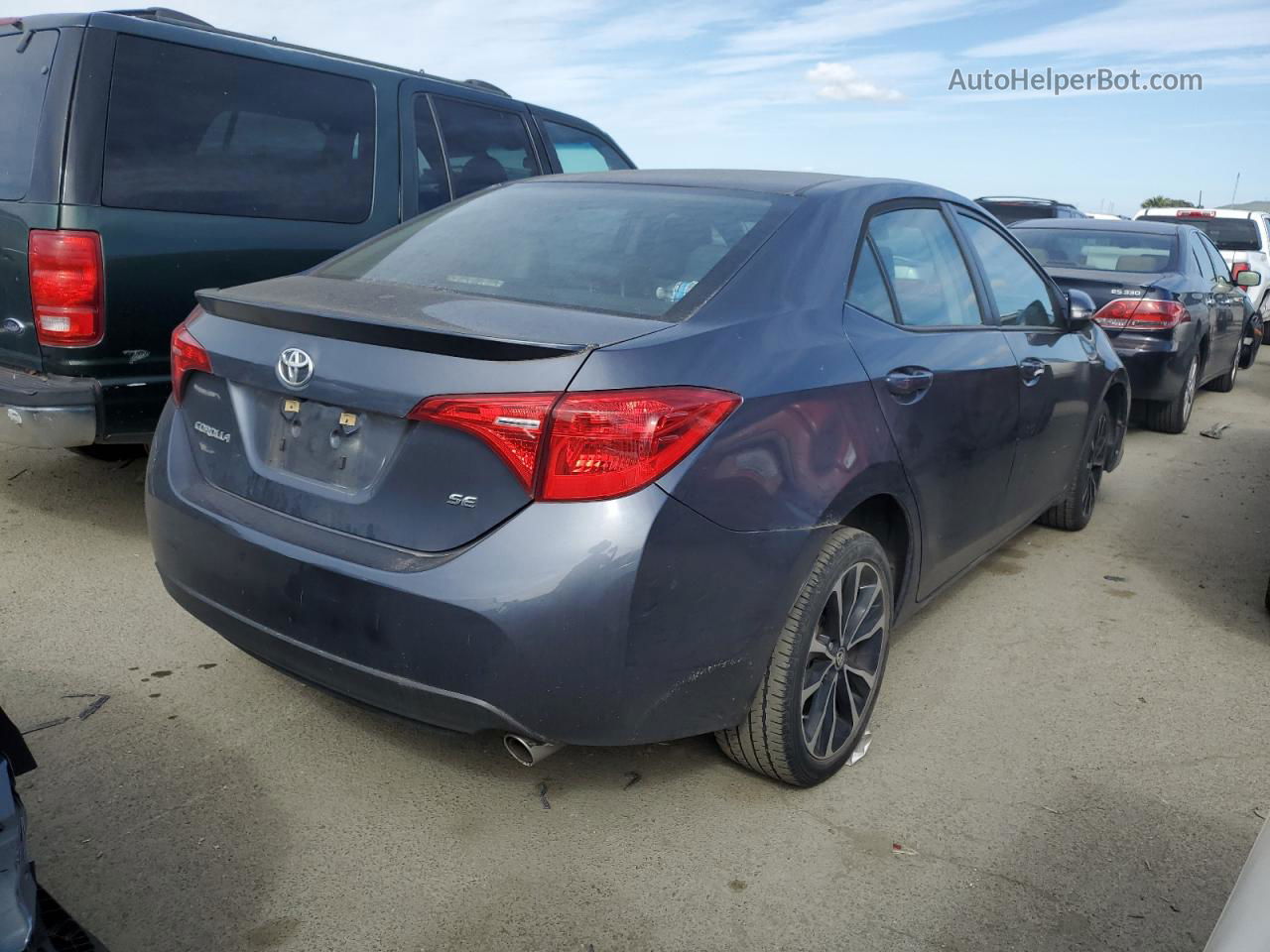 2019 Toyota Corolla L Синий vin: 5YFBURHE0KP940423