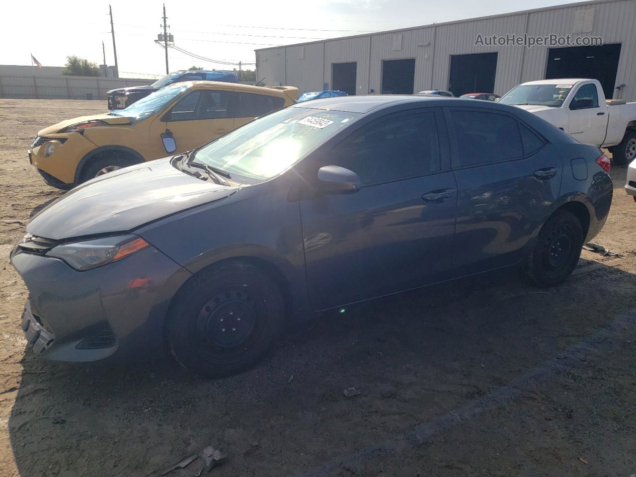 2019 Toyota Corolla L Gray vin: 5YFBURHE0KP945024