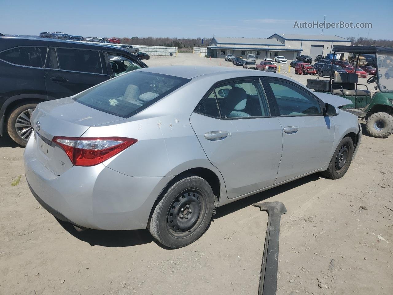 2014 Toyota Corolla L Серебряный vin: 5YFBURHE1EP051005