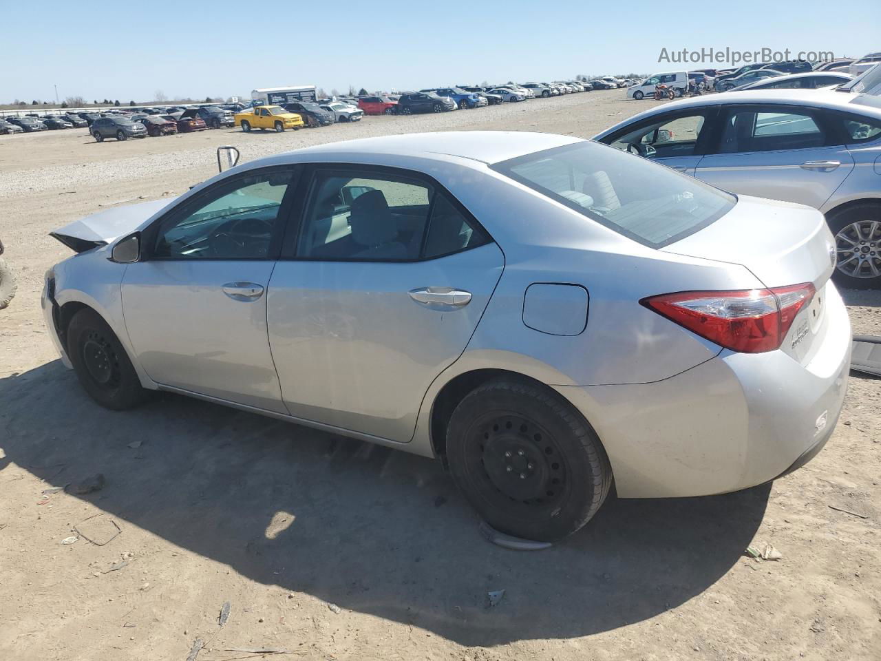 2014 Toyota Corolla L Silver vin: 5YFBURHE1EP051005