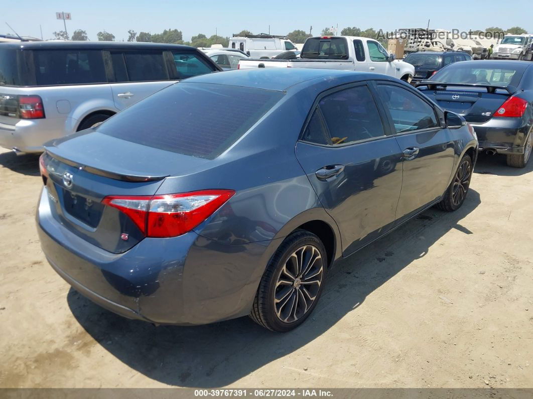 2014 Toyota Corolla S Plus Gray vin: 5YFBURHE1EP129704