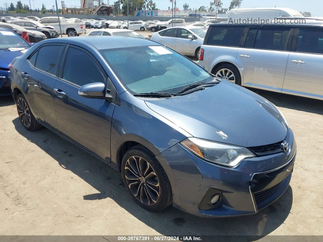 2014 Toyota Corolla S Plus Gray vin: 5YFBURHE1EP129704