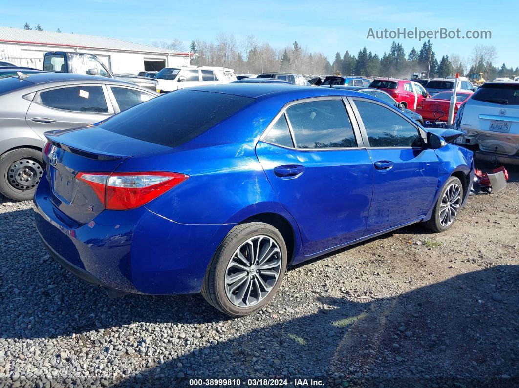 2014 Toyota Corolla S Plus Blue vin: 5YFBURHE1EP129962