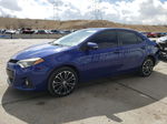 2015 Toyota Corolla L Blue vin: 5YFBURHE1FP185966