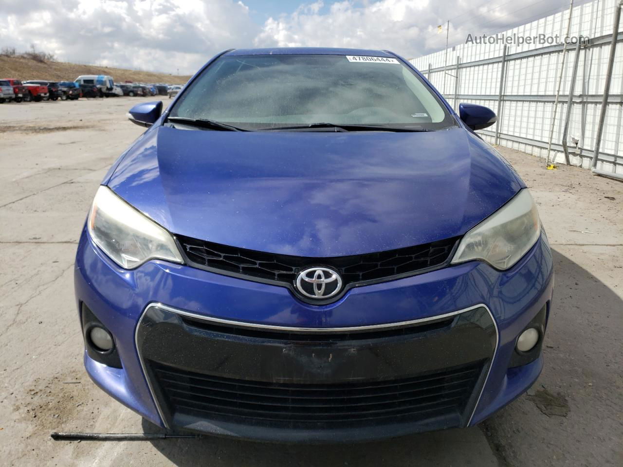 2015 Toyota Corolla L Blue vin: 5YFBURHE1FP185966