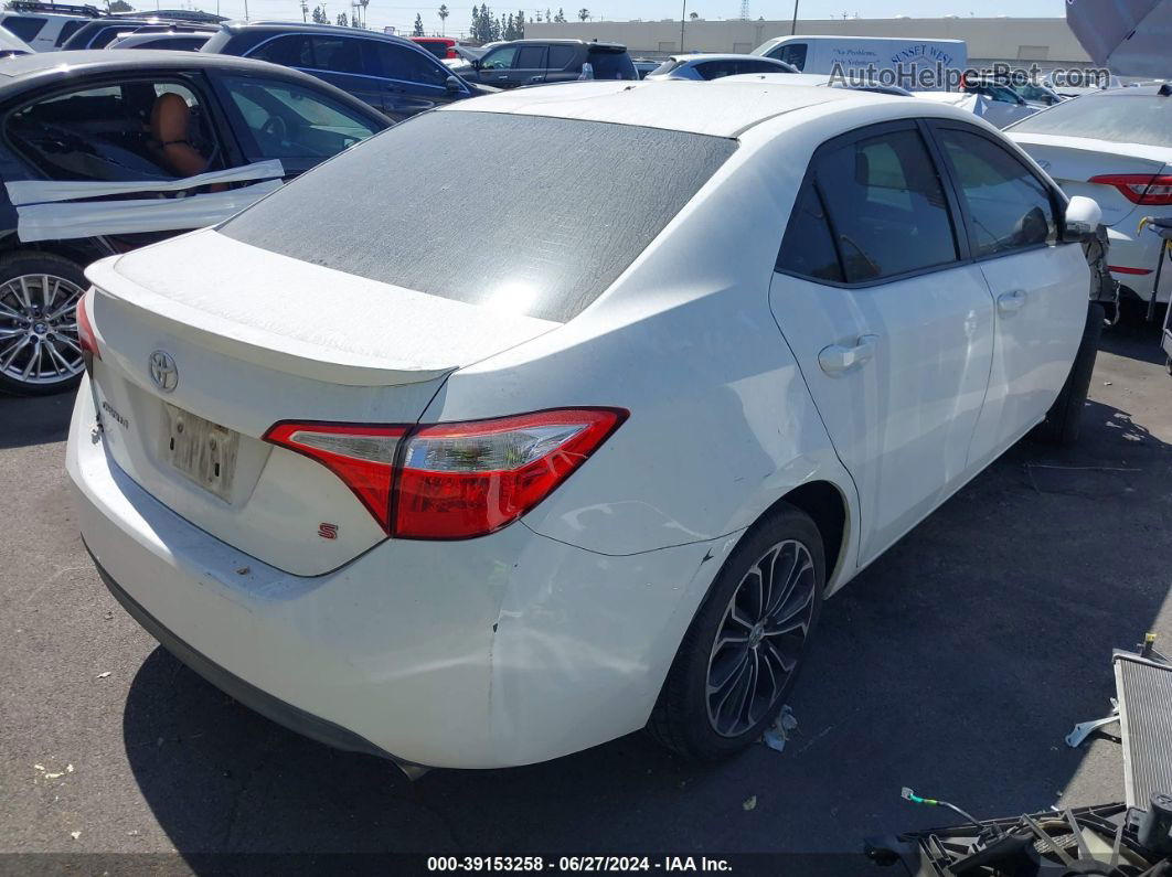 2015 Toyota Corolla S Plus White vin: 5YFBURHE1FP222210