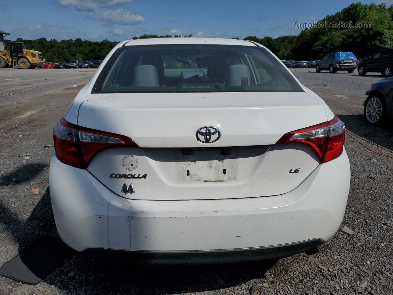 2015 Toyota Corolla L White vin: 5YFBURHE1FP224488