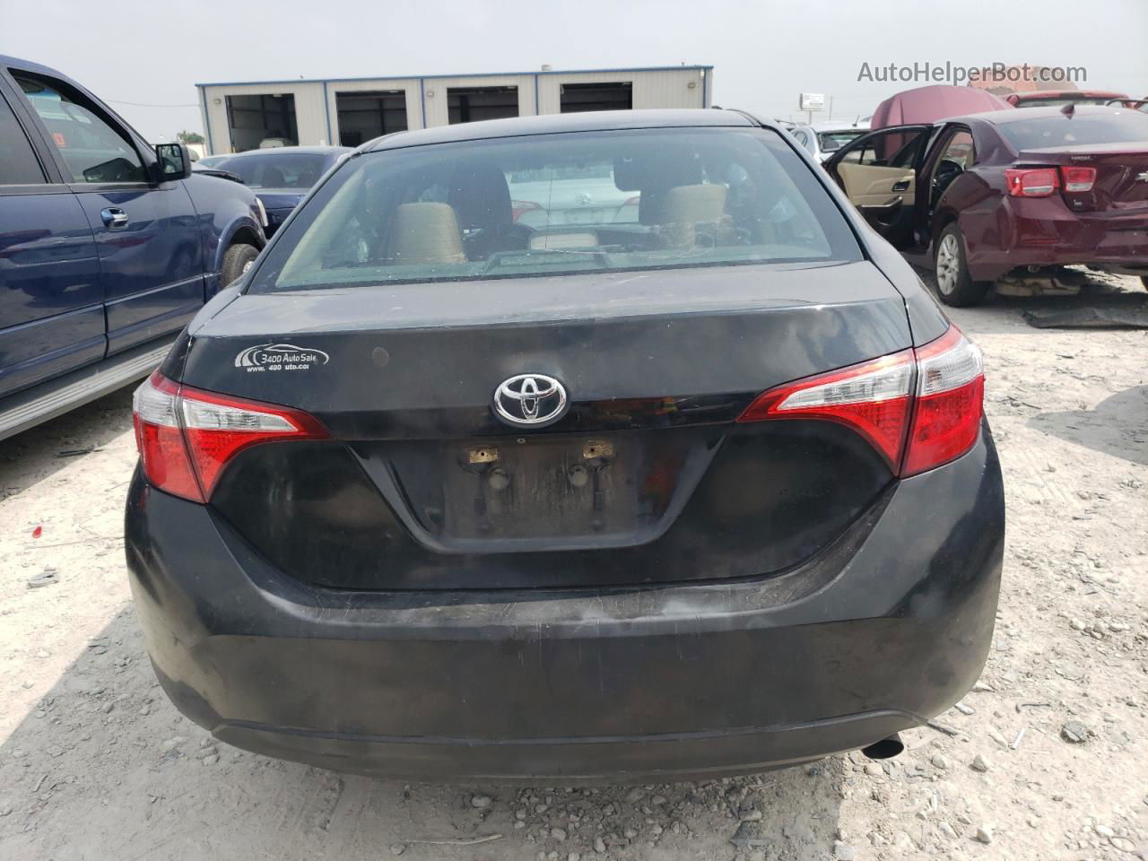 2015 Toyota Corolla L Black vin: 5YFBURHE1FP283976