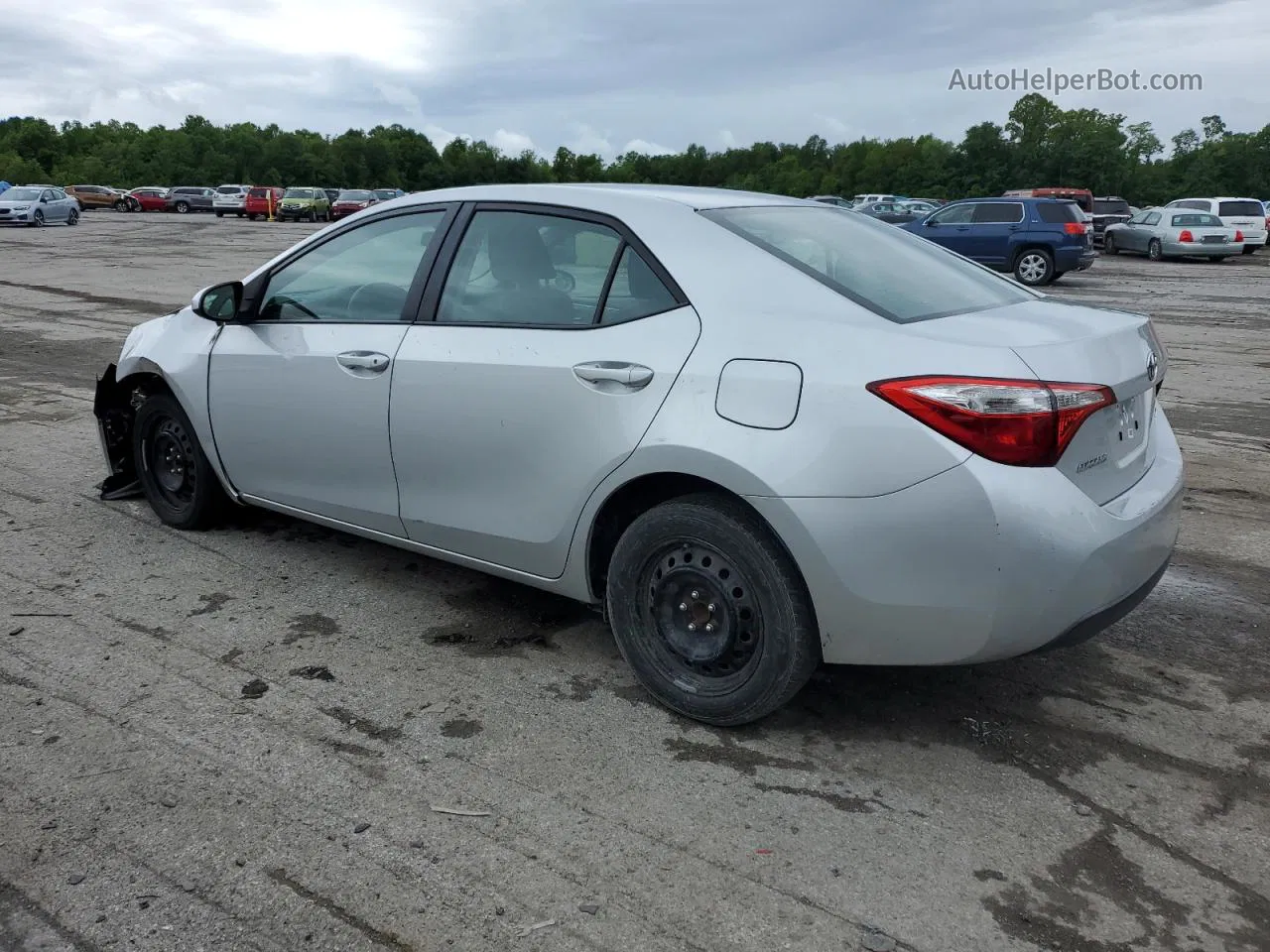 2015 Toyota Corolla L Silver vin: 5YFBURHE1FP289972