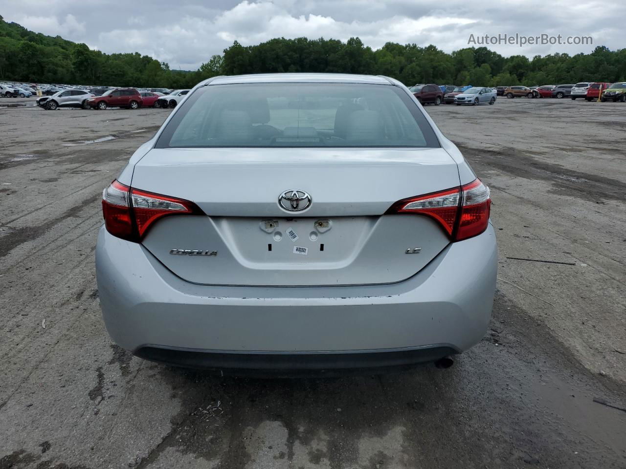 2015 Toyota Corolla L Silver vin: 5YFBURHE1FP289972