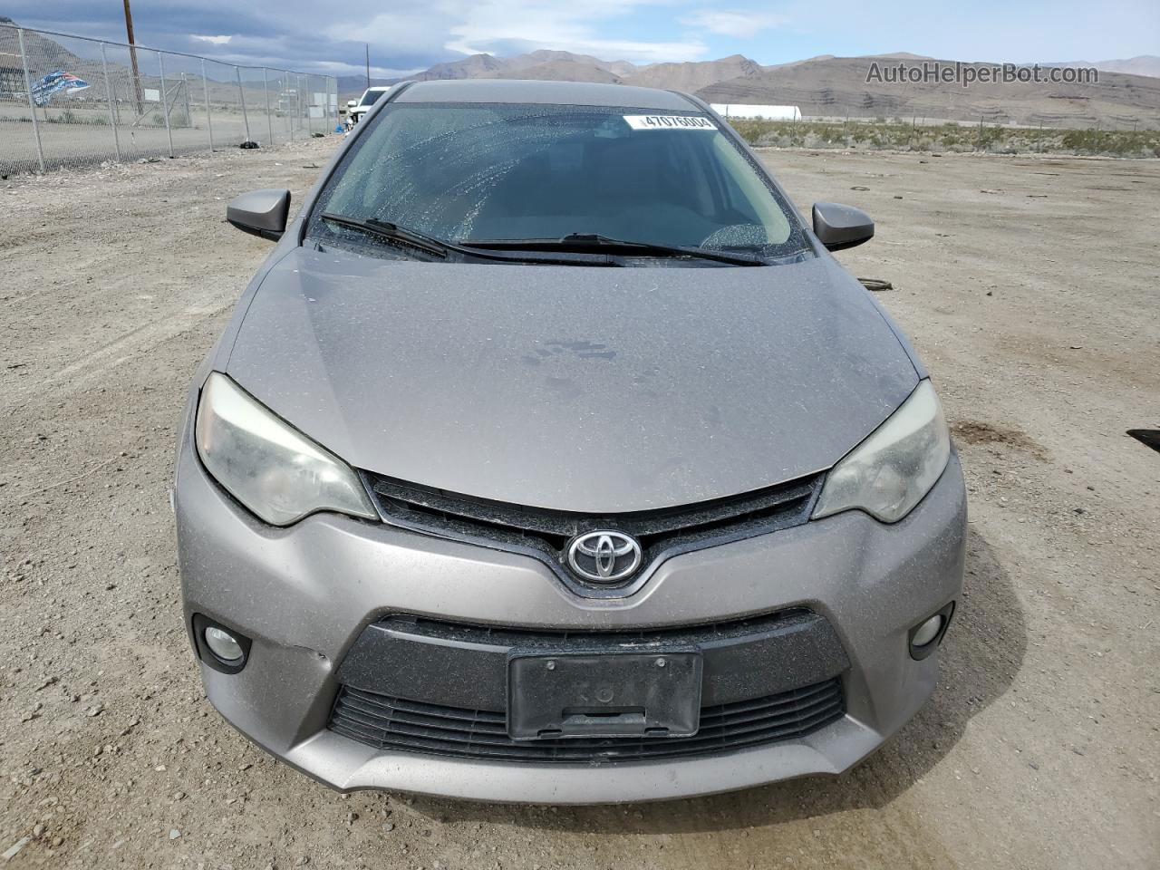 2015 Toyota Corolla L Gray vin: 5YFBURHE1FP294508