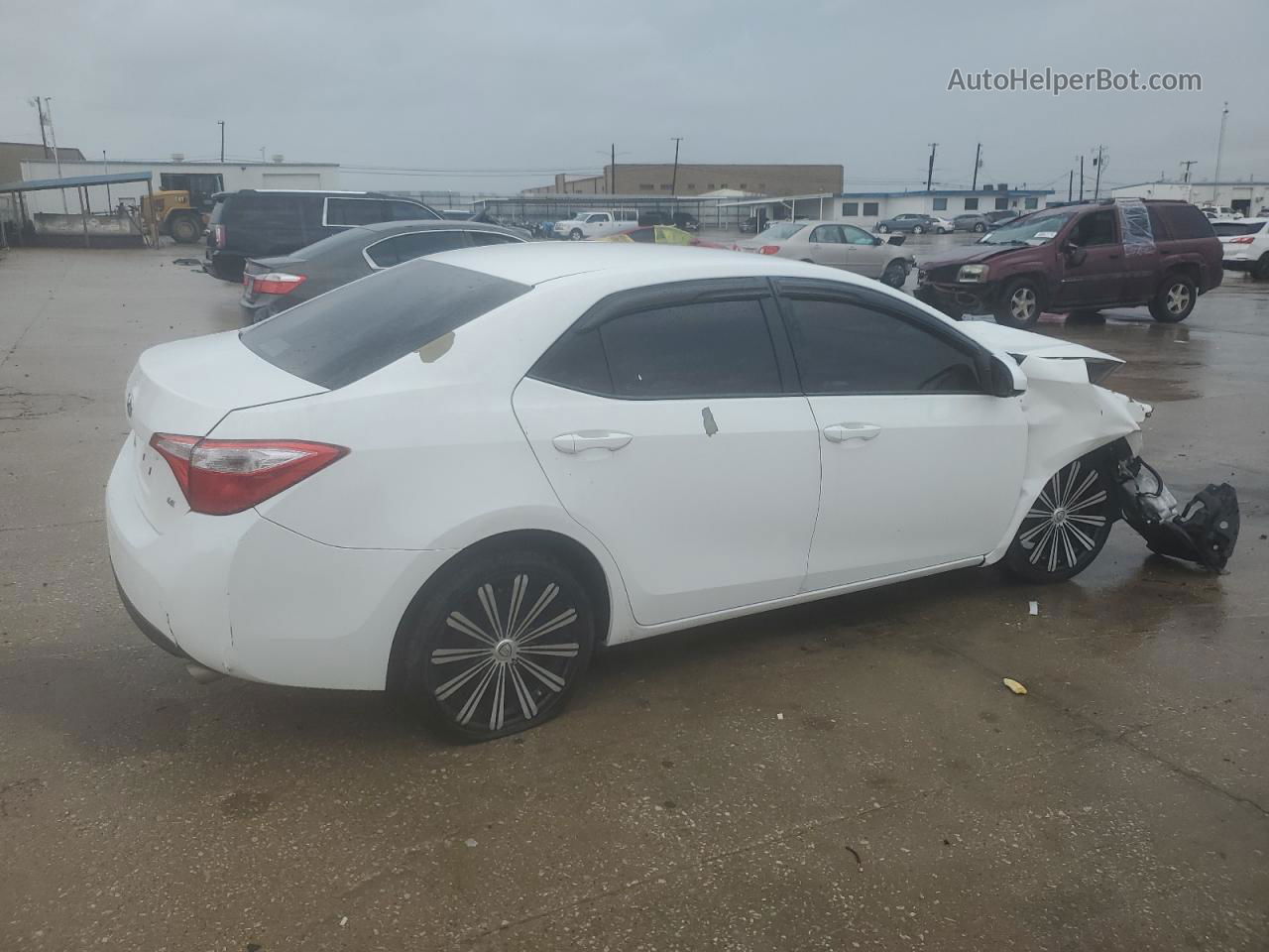 2015 Toyota Corolla L White vin: 5YFBURHE1FP343321