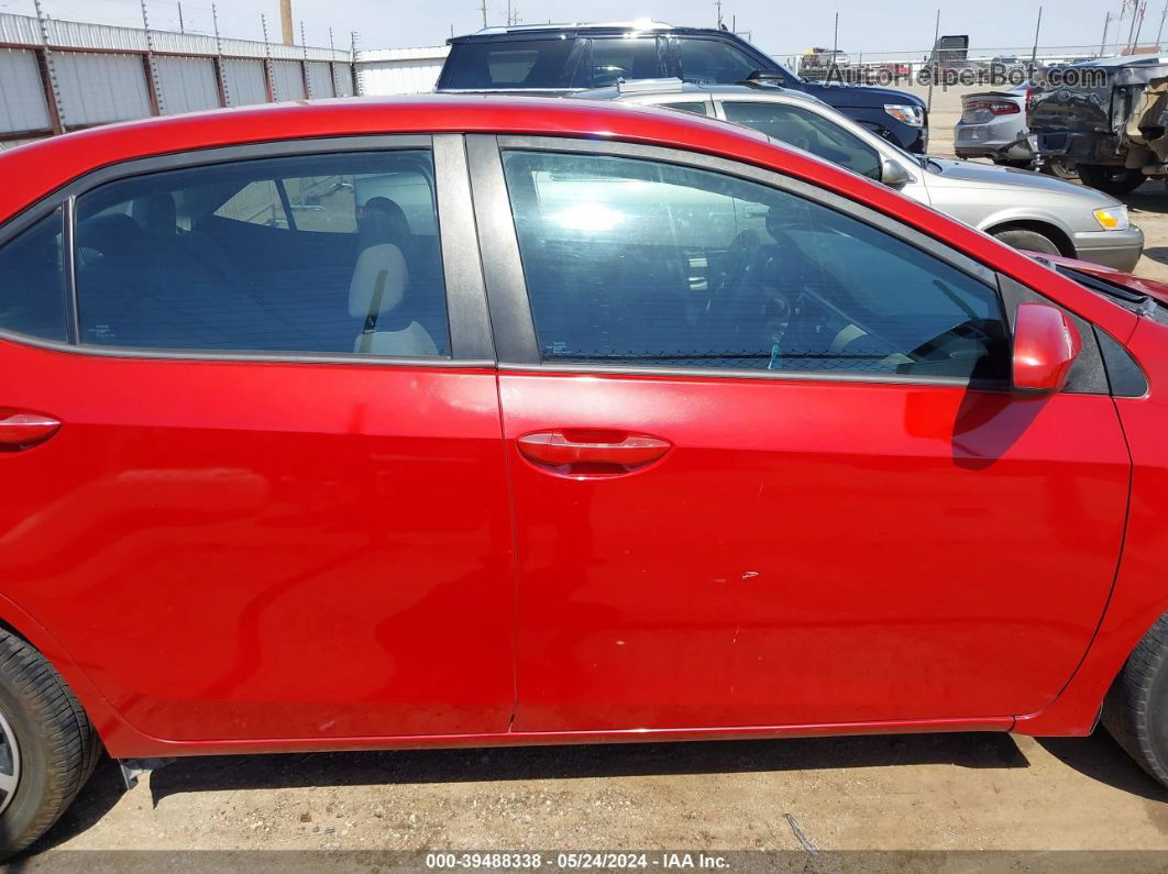 2016 Toyota Corolla Le Red vin: 5YFBURHE1GP368009