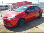 2016 Toyota Corolla Le Red vin: 5YFBURHE1GP368009