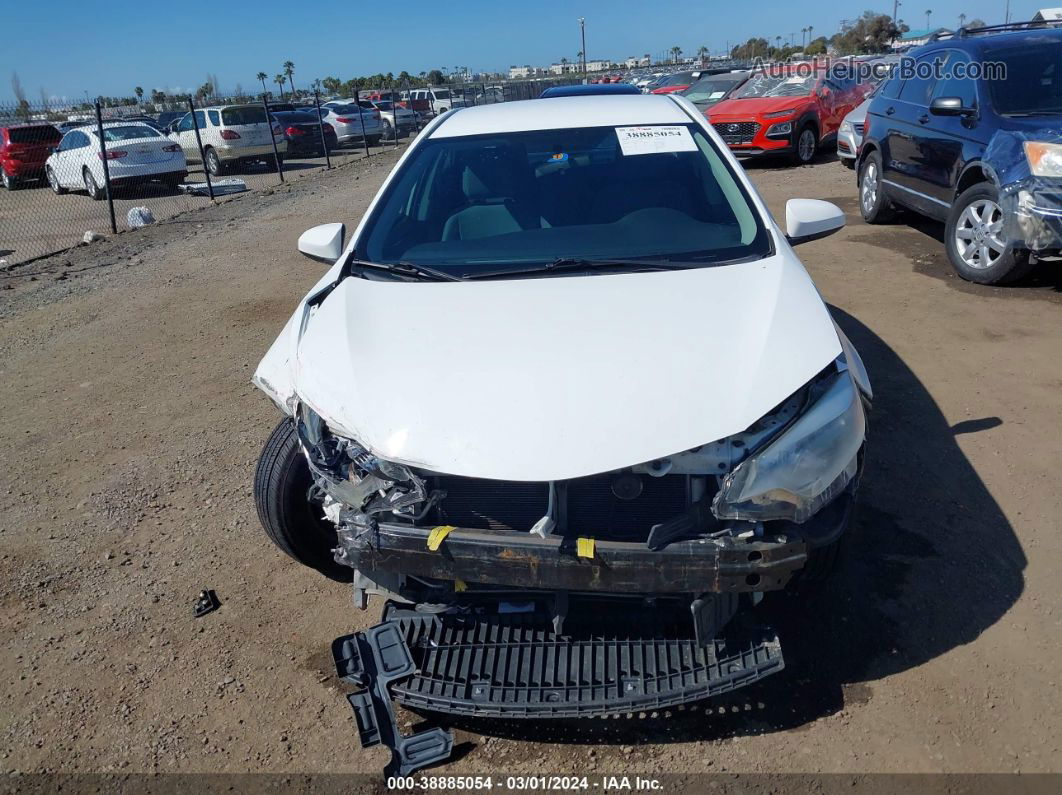 2016 Toyota Corolla L White vin: 5YFBURHE1GP378541