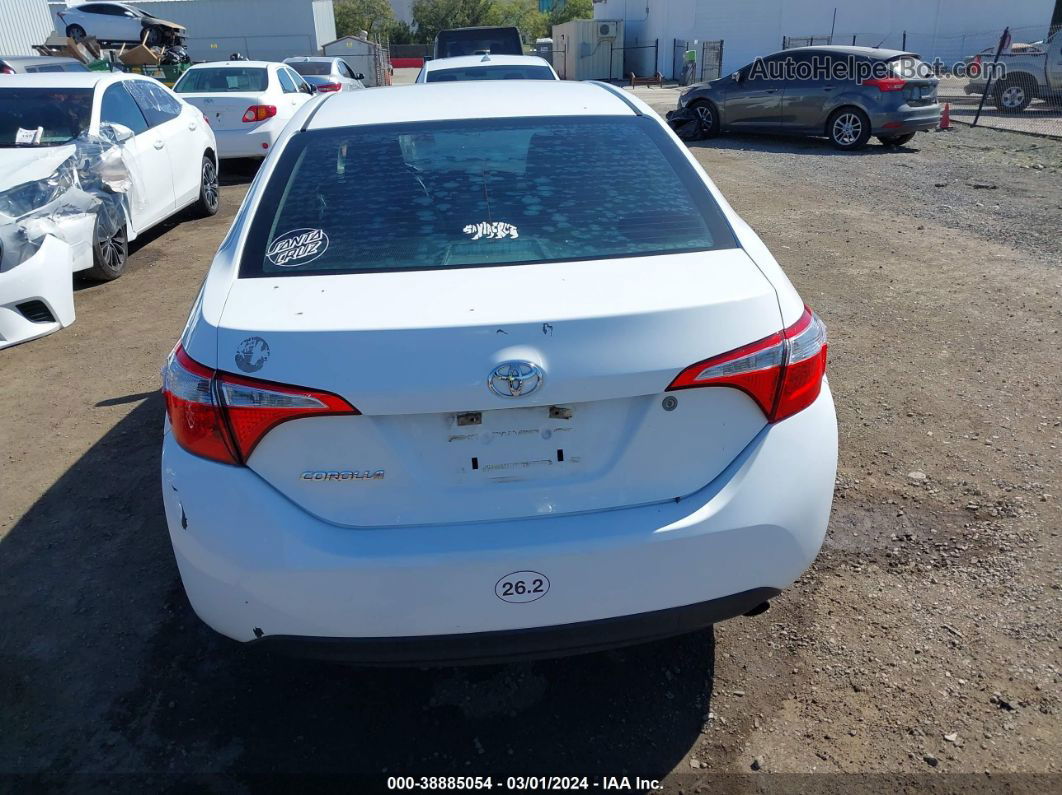 2016 Toyota Corolla L Белый vin: 5YFBURHE1GP378541