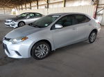 2016 Toyota Corolla L Silver vin: 5YFBURHE1GP432386