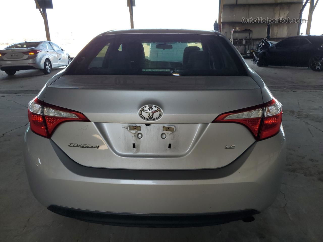 2016 Toyota Corolla L Silver vin: 5YFBURHE1GP432386