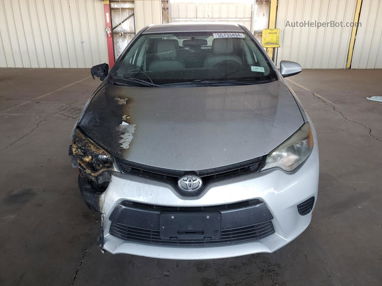 2016 Toyota Corolla L Silver vin: 5YFBURHE1GP432386