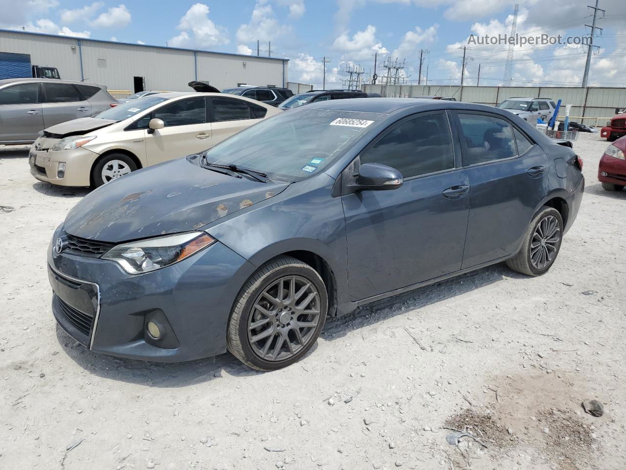 2016 Toyota Corolla L Gray vin: 5YFBURHE1GP477327