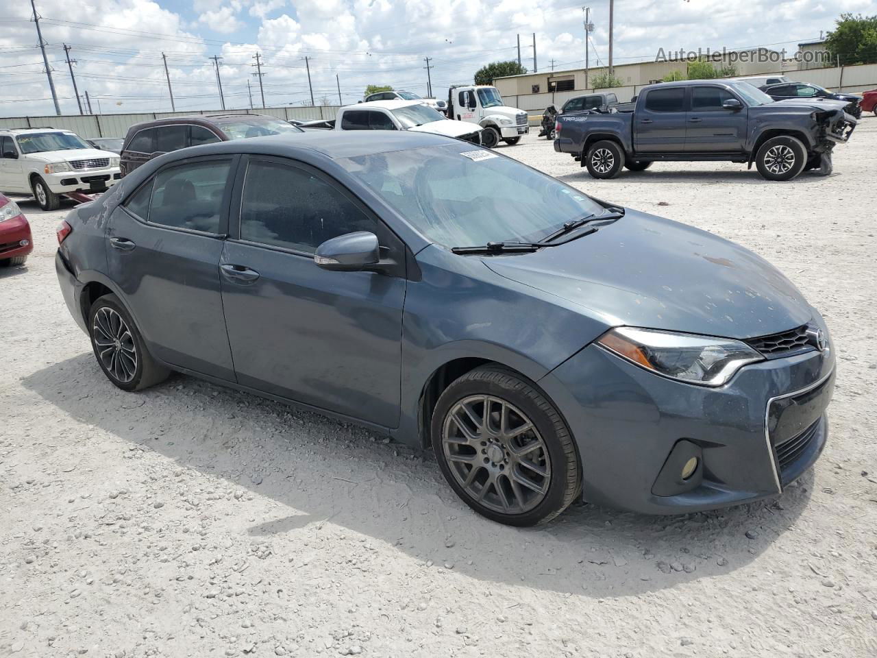 2016 Toyota Corolla L Gray vin: 5YFBURHE1GP477327