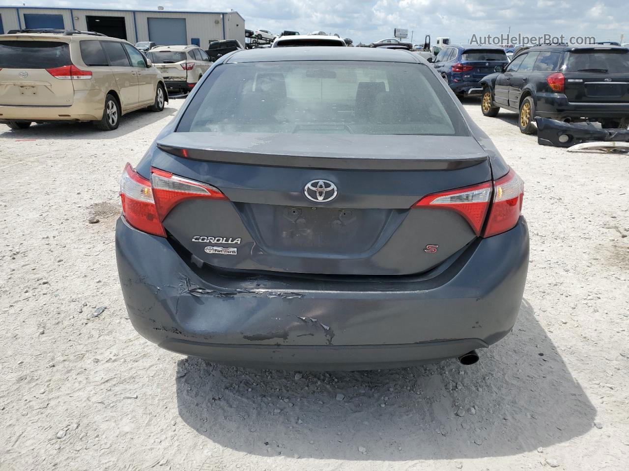 2016 Toyota Corolla L Gray vin: 5YFBURHE1GP477327