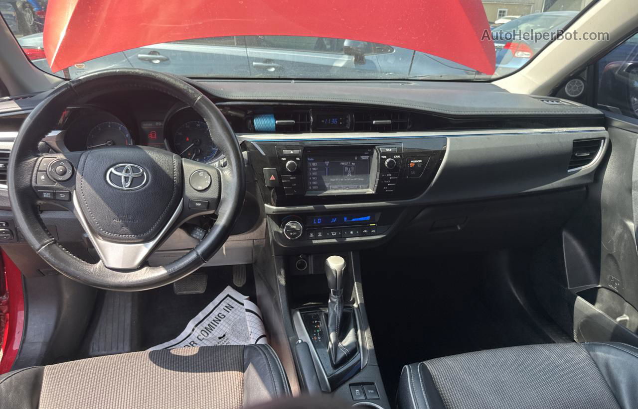 2016 Toyota Corolla L Red vin: 5YFBURHE1GP482740