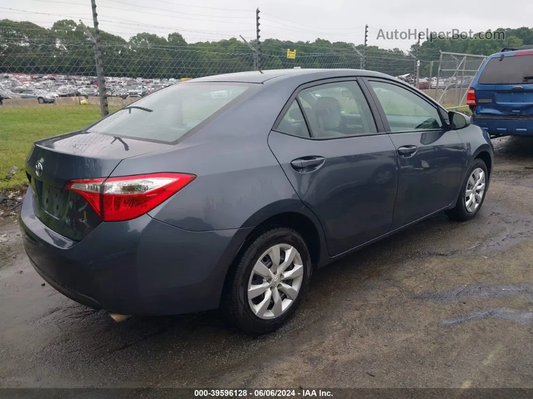 2016 Toyota Corolla Le Blue vin: 5YFBURHE1GP484410