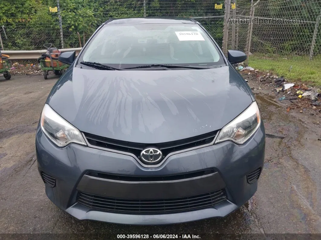 2016 Toyota Corolla Le Blue vin: 5YFBURHE1GP484410