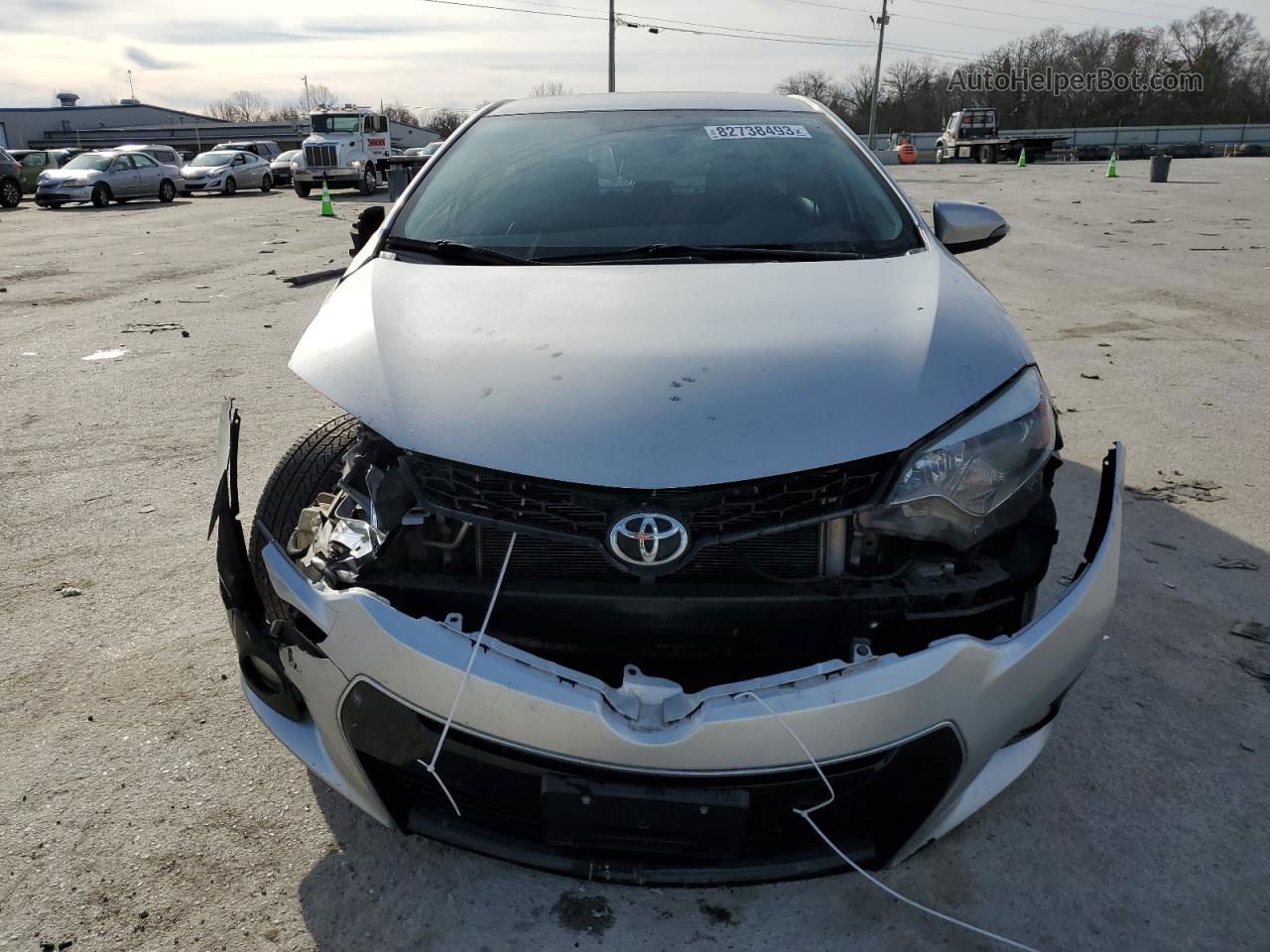 2016 Toyota Corolla L Silver vin: 5YFBURHE1GP493320