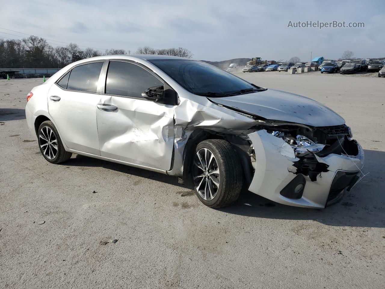 2016 Toyota Corolla L Silver vin: 5YFBURHE1GP493320