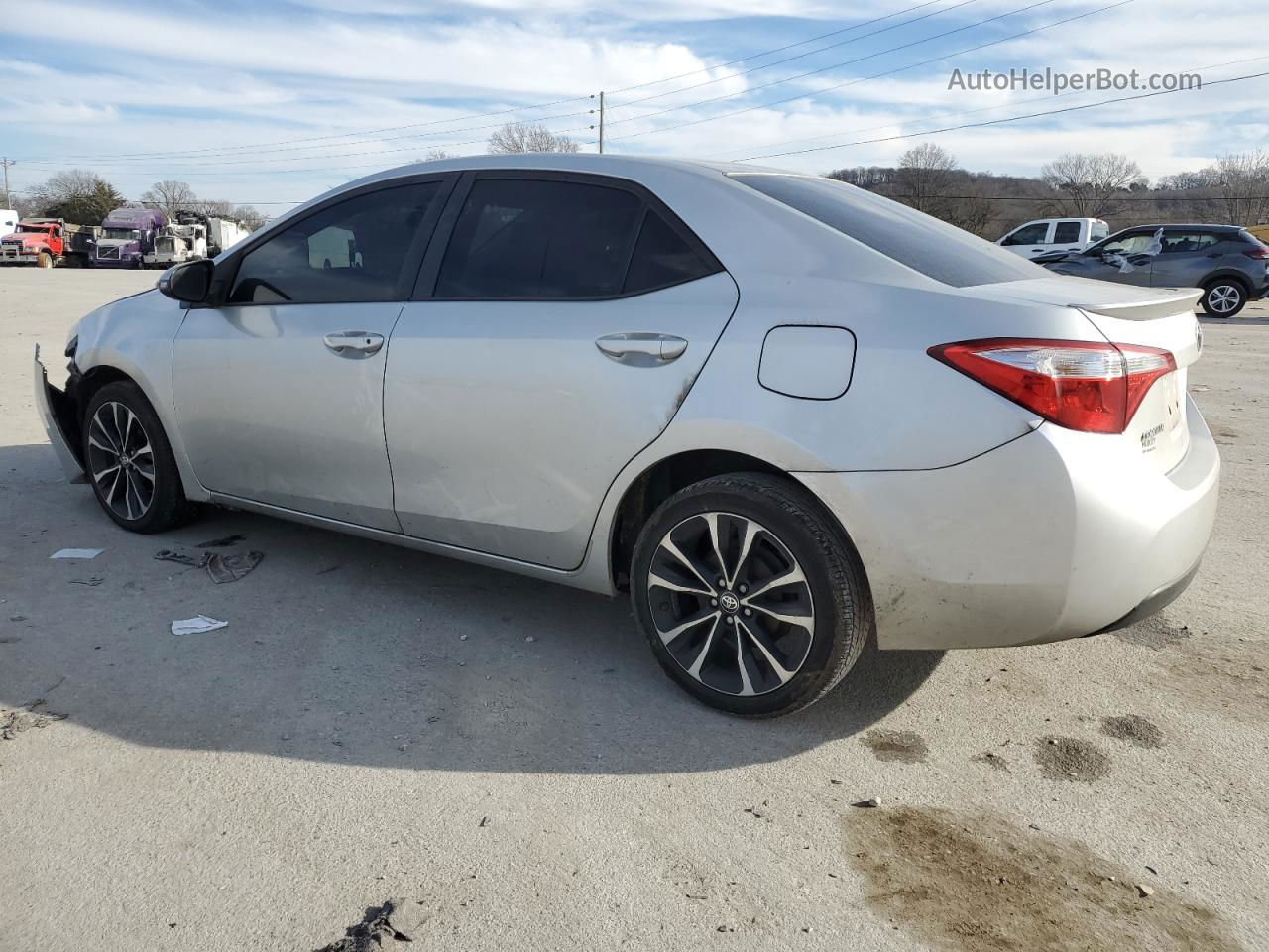 2016 Toyota Corolla L Silver vin: 5YFBURHE1GP493320