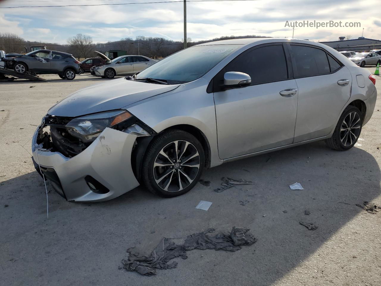 2016 Toyota Corolla L Silver vin: 5YFBURHE1GP493320