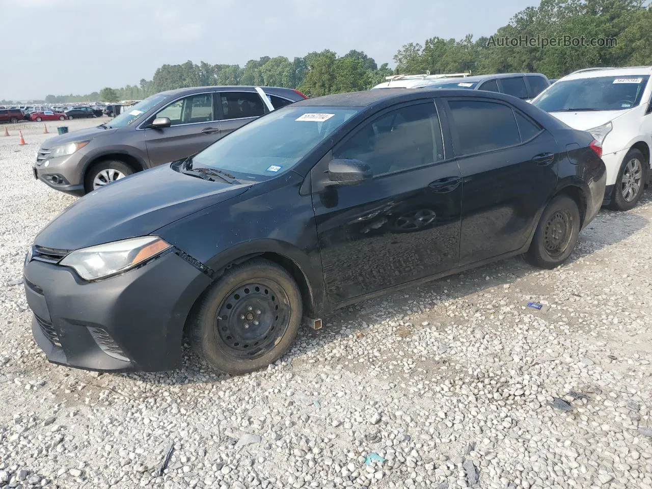 2016 Toyota Corolla L Black vin: 5YFBURHE1GP532651