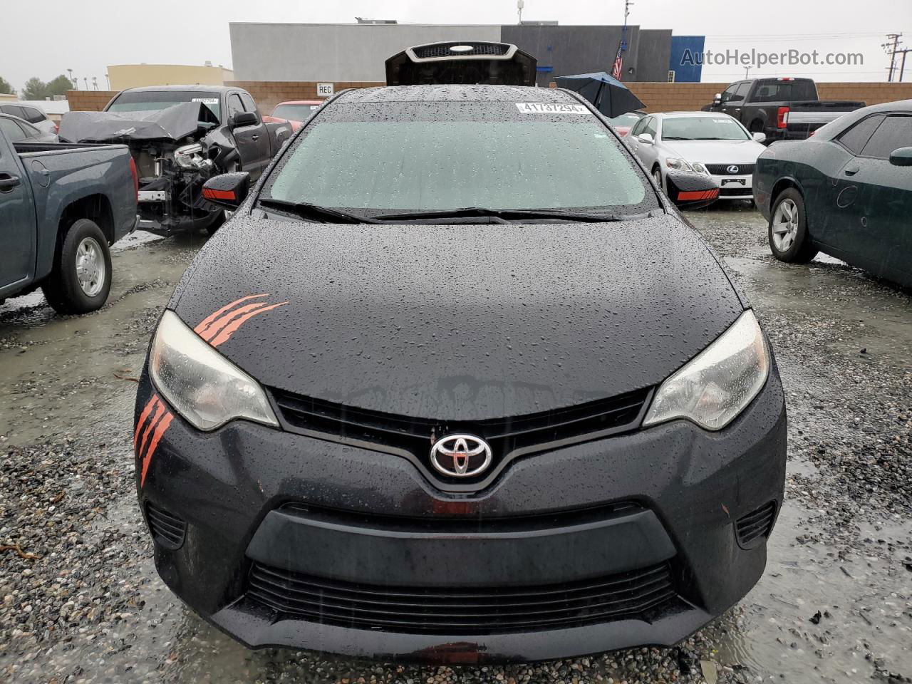 2016 Toyota Corolla L Black vin: 5YFBURHE1GP542225