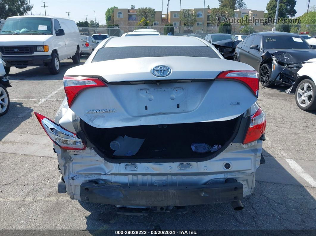 2016 Toyota Corolla Le Gray vin: 5YFBURHE1GP560921