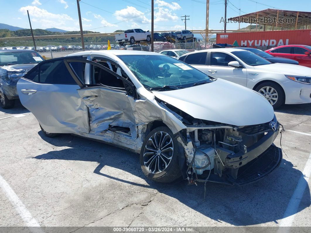 2016 Toyota Corolla S Plus Silver vin: 5YFBURHE1GP566346