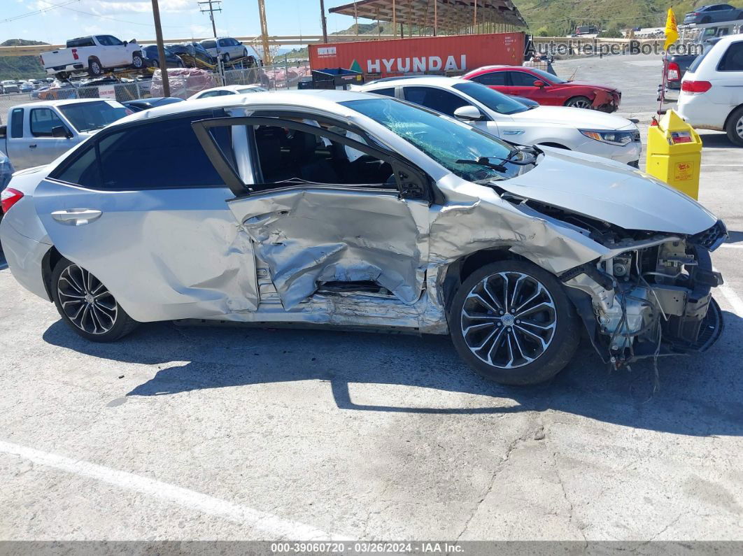 2016 Toyota Corolla S Plus Silver vin: 5YFBURHE1GP566346