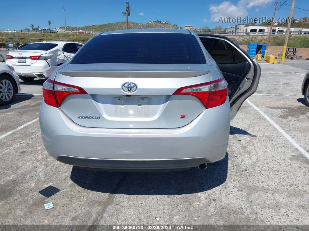 2016 Toyota Corolla S Plus Silver vin: 5YFBURHE1GP566346