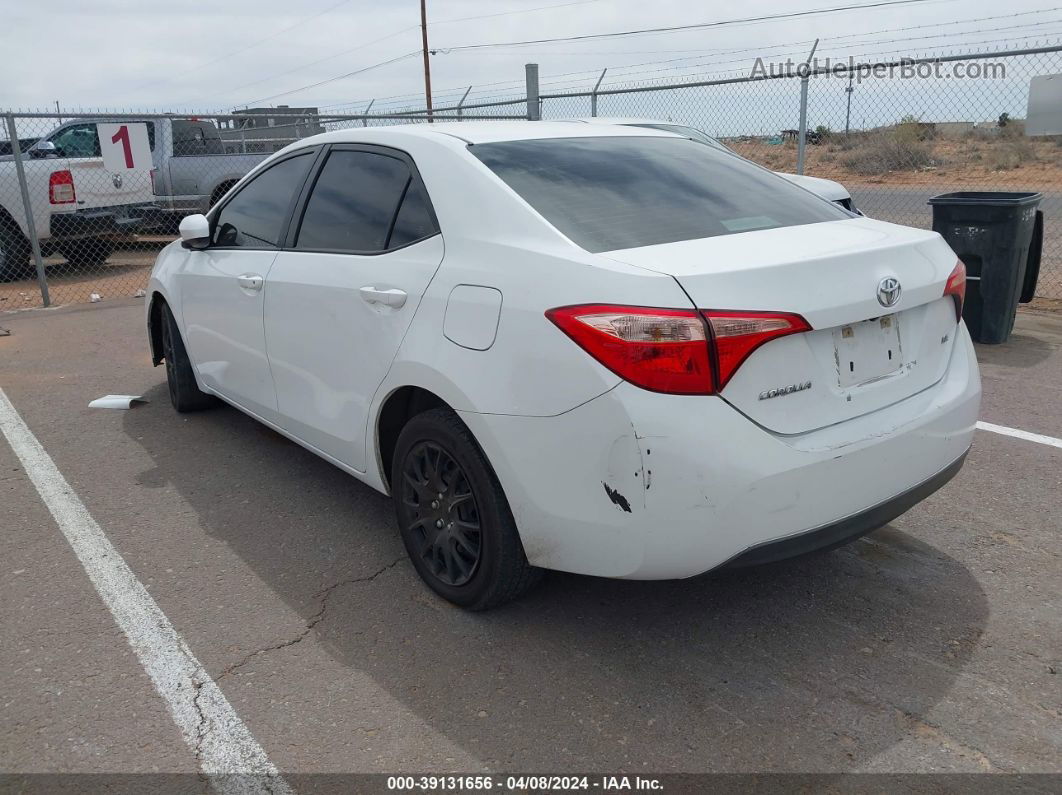 2017 Toyota Corolla Le White vin: 5YFBURHE1HP573993