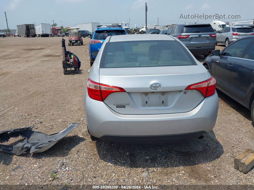 2017 Toyota Corolla L Silver vin: 5YFBURHE1HP574917