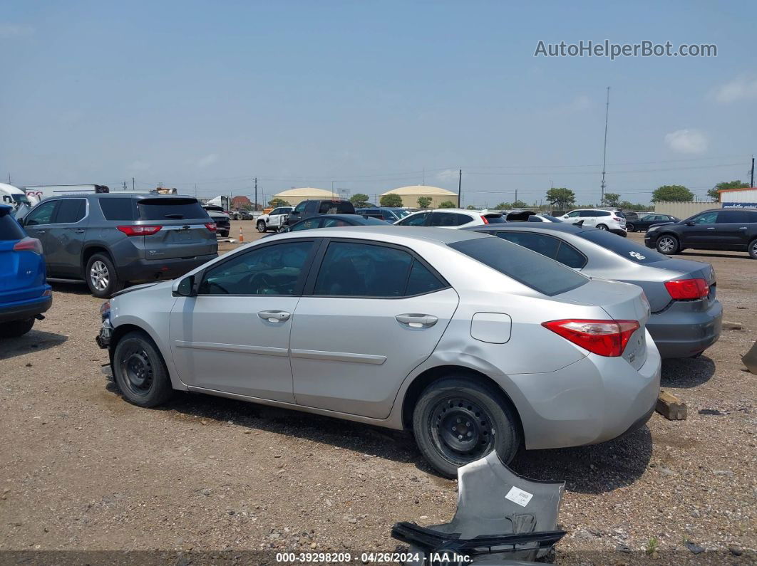 2017 Toyota Corolla L Silver vin: 5YFBURHE1HP574917