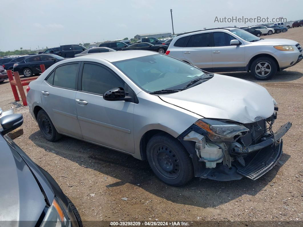 2017 Toyota Corolla L Silver vin: 5YFBURHE1HP574917