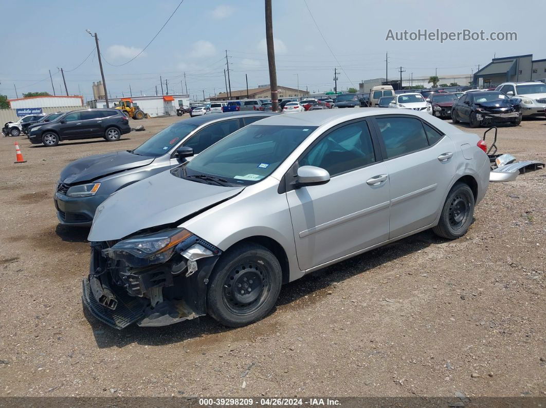 2017 Toyota Corolla L Silver vin: 5YFBURHE1HP574917