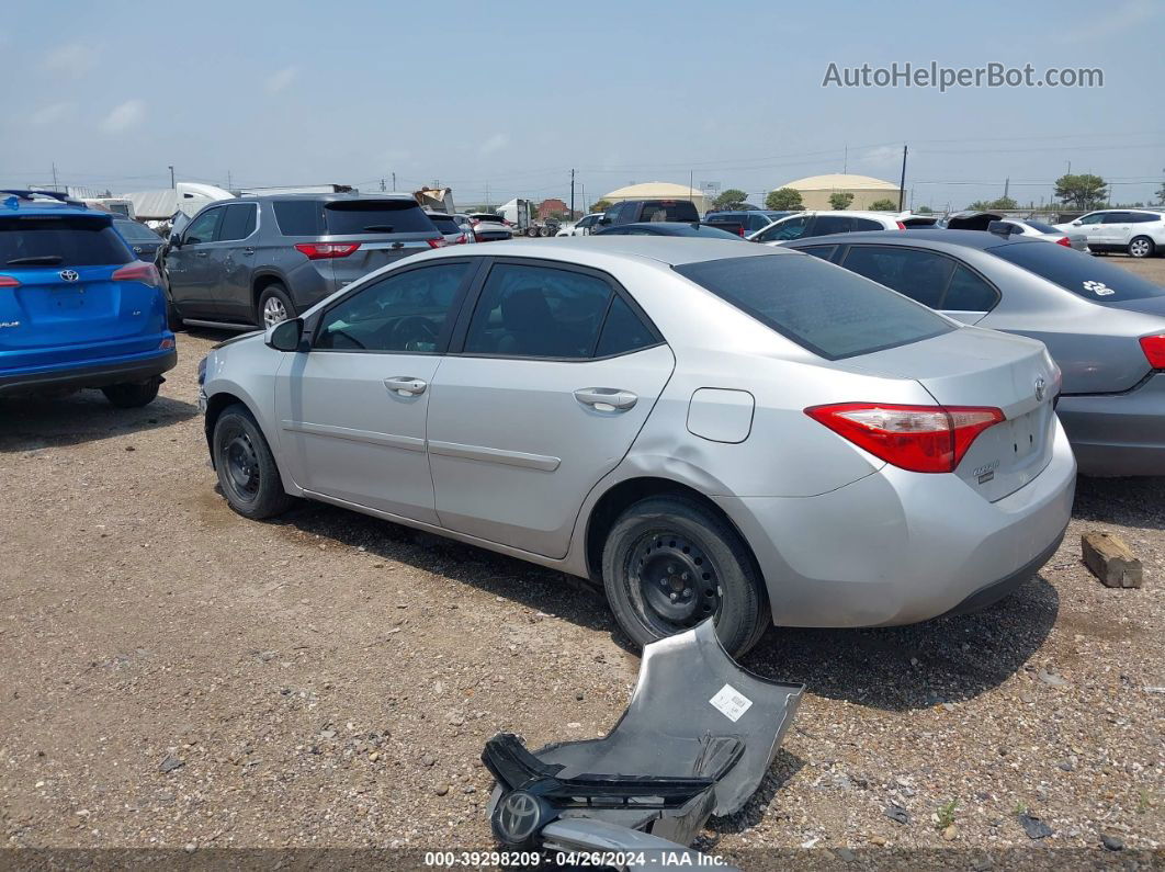 2017 Toyota Corolla L Silver vin: 5YFBURHE1HP574917