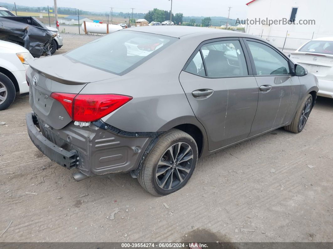 2017 Toyota Corolla Se Gray vin: 5YFBURHE1HP579650