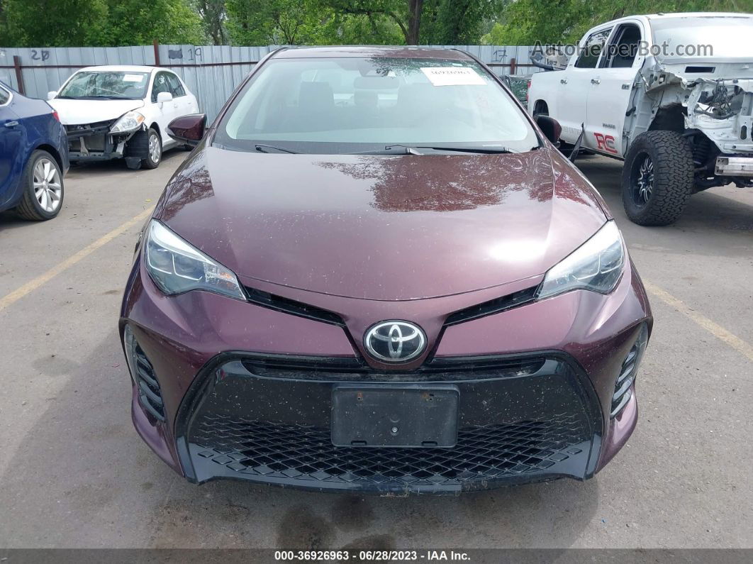 2017 Toyota Corolla L/le/xle/se Maroon vin: 5YFBURHE1HP594343