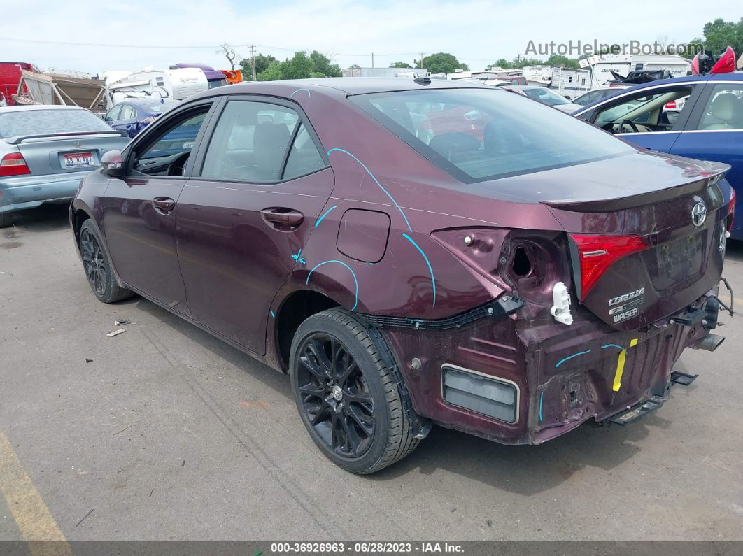 2017 Toyota Corolla L/le/xle/se Maroon vin: 5YFBURHE1HP594343